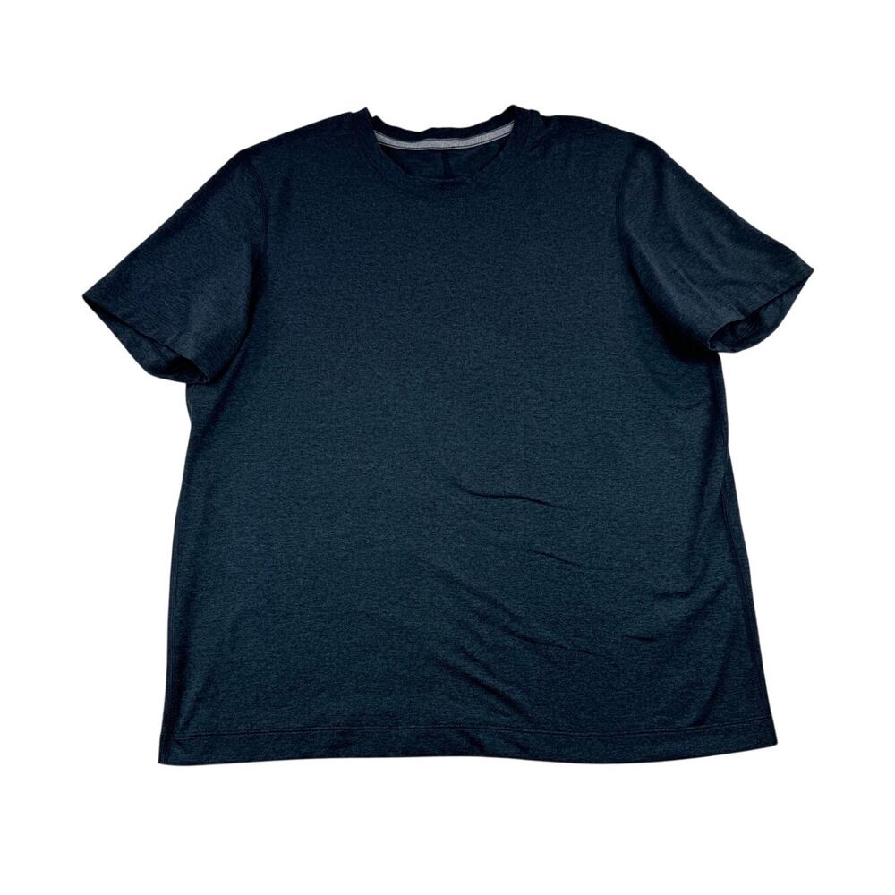 lululemon Mens Soft Jersey Short Sleeve Shirt L Heathered Blue Performance